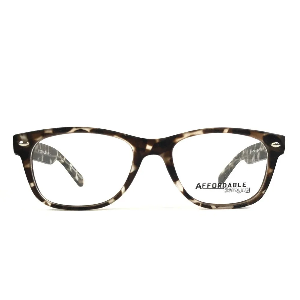 Affordable Designs Eyeglasses Frames BUTCH TORTOISE Rectangle Full Rim 47-18-135